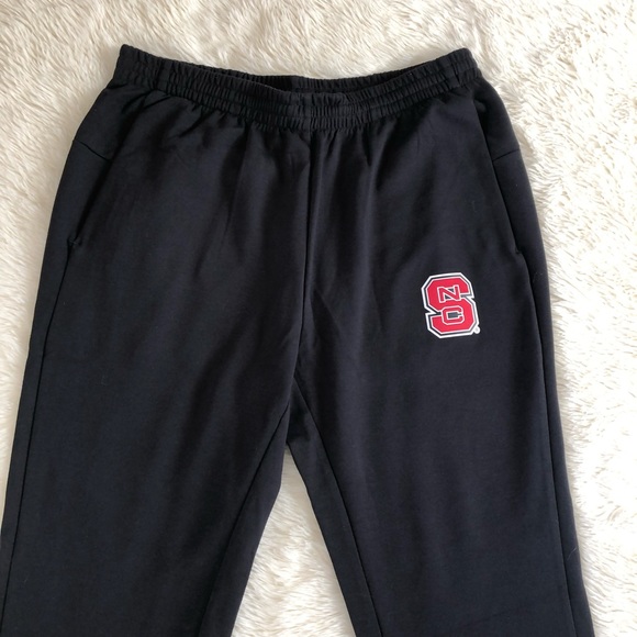 NWT Adidas North Carolina State WolfpackTeam Issued Black Sweatpants Men Large - Picture 2 of 6